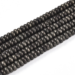 Natürliche Pyrit Perlen Stränge&nbsp;G-T140-81