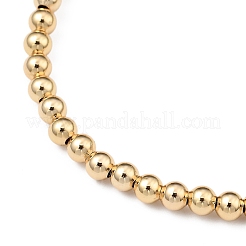 Bracciali in ottone elasticizzato con perline&nbsp;BJEW-JB05451-04