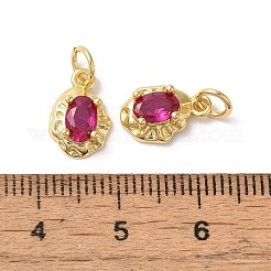 Crémaillère en laiton placage Bijoux de zircone cubique&nbsp;KK-Z056-08G-01