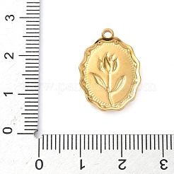 304 Edelstahl-Emaille-Anhänger&nbsp;STAS-H483-42G-03