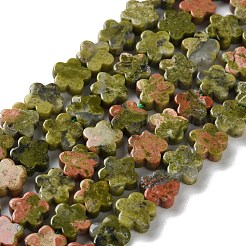 Natur Unakit Perlen Stränge&nbsp;G-B138-C07-01