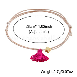 Pulseras con dijes de borlas de algodón&nbsp;NZ4276-1