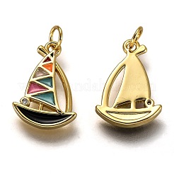 Messing Emaille Anhänger / charms&nbsp;KK-B026-22G