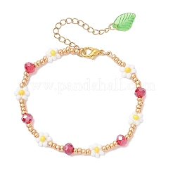 Braccialetti di perline di vetro per le donne&nbsp;BJEW-MZ00241-01