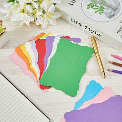 50 Stück 10 Farben DIY Papier Blanko Grußkarten&nbsp;AJEW-CP0010-26A