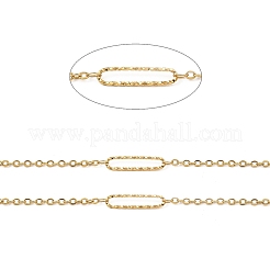 Ionenplattierung (IP) handgefertigte ovale Gliederketten aus Edelstahl 304&nbsp;CHS-G025-03G