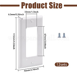 Placca interruttore a parete in plastica&nbsp;AJEW-WH0752-845B