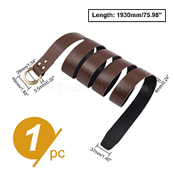 Cintura a catena in pelle pu con fibbia a doppio anello in ferro&nbsp;AJEW-WH0314-52B