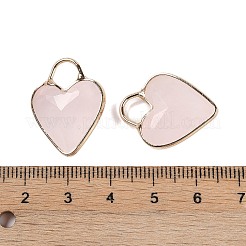 Natürliche facettierte Rosenquarz-Anhänger&nbsp;KK-L218-005G-04