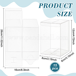 Confezione regalo in plastica trasparente in pvc&nbsp;CON-WH0099-32A
