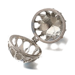 Pendentifs en cage à perles en laiton émaillé avec placage en rack&nbsp;KK-M313-11P-01