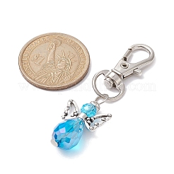 Decorazioni pendenti con perline di vetro angelo&nbsp;HJEW-JM01315-01