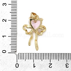 Pendentifs avec zircon cubiques à micro-pavés en laiton&nbsp;KK-A275-23G