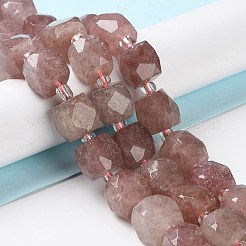 Synthetische Erdbeerquarzperlenstränge&nbsp;G-B065-A08