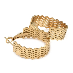 Orecchini a cerchio in acciaio inossidabile 304&nbsp;EJEW-K278-07B-G