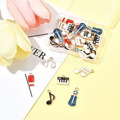 Encantos de esmalte de aleación 30pcs 6 estilos&nbsp;FIND-FS0003-99