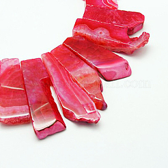 Chapelets de perles en agate naturelle craquelée&nbsp;G-D076-3