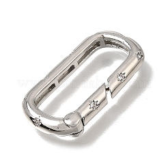 Messing Micro Pave klare Zirkonia Verschlüsse&nbsp;KK-CBAEEA8-04P