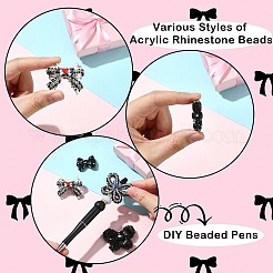 4 kit de perles de strass acryliques de 4 styles&nbsp;DIY-SZ0010-77A