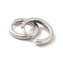 Orecchini a cerchio in ottone placcato cremagliera&nbsp;EJEW-K093-01B