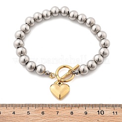 Stretch-Armbänder mit Perlen aus Edelstahl 304 für Damen&nbsp;BJEW-C089-06GP