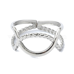 Offene Manschettenringe aus Edelstahl 304&nbsp;RJEW-M019-55P