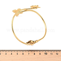 304 Edelstahl-Armreifen mit Scharnier für Damen&nbsp;BJEW-Z109-01G-01