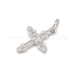 Ottone micro spianare pendenti zirconi&nbsp;KK-G544-17P