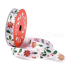 5 Yards Weihnachtsband aus Polyester mit Goldprägung&nbsp;OCOR-A008-01G