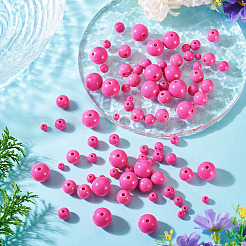 100pcs 5 styles de perles acryliques opaques&nbsp;MACR-TADJ0001-12C