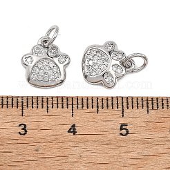 Messing micro pave klare zirkonia anhänger&nbsp;KK-B177-09P