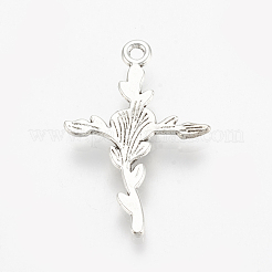 Pendentifs en alliage de style tibétain&nbsp;TIBE-Q075-63AS-LF