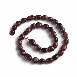 Rosso naturale occhio di tigre fili di perline&nbsp;X-G-D0002-D73