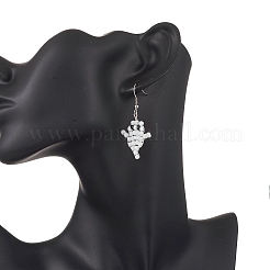Halloween Geist Glas Saatperlen Ohrringe&nbsp;EJEW-TA00750
