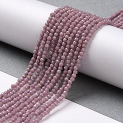 Brins de perles de verre imitation jade&nbsp;GLAA-H021-02-05