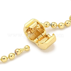 Braccialetti con catena a sfera in ottone da 3 mm in stile europeo per la creazione di gioielli&nbsp;BJEW-G703-06G