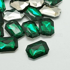 Cabochons en strass d'imitation acrylique de Taiwan&nbsp;GACR-A010-18x27mm-M