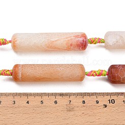 Natürliche verwitterte Achatperlenstränge&nbsp;G-A321-K02-01