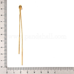 Dadi per orecchini a catena in ottone&nbsp;KK-G510-04G