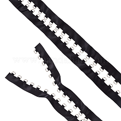 Полиэстер с железной d-кольцевой лентой, швейные принадлежности для одежды, чёрные, 24~36 мм