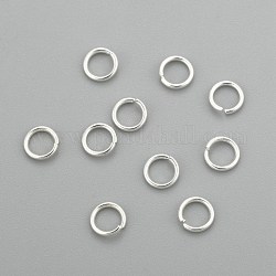 304 anelli di salto in acciaio inox, anelli di salto aperti, argento, 21 gauge, 4.5x0.7mm, diametro interno: 3mm