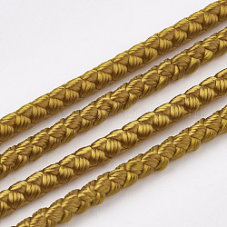 Cordes en fibre acrylique, verge d'or noir, 3mm, environ 6.56 yards (6 m)/rouleau