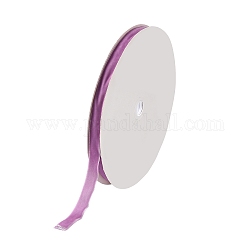 Ruban de velours simple face de 5/8 pouce, support violet, 5/8 pouce (15.9 mm), environ 25yards / rouleau (22.86m / rouleau)