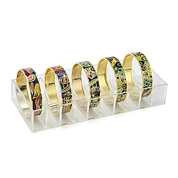 Vetro organico braccialetto display, rettangolo, chiaro, 215x35x85mm