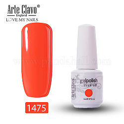 Gel per unghie speciale da 8 ml, per la stampa di timbri artistici, kit di base per manicure con vernice, arancio rosso, bottiglia: 25x66mm