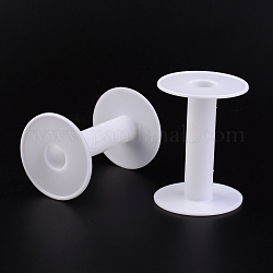 Kunststoff leere Spulen für Draht, Fadenspulen, weiß, 67x96 mm, Bohrung: 20 mm