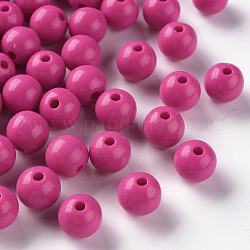 Opake Legierung Perlen, Runde, Kamelie, 10x9 mm, Bohrung: 2 mm, ca. 940 Stk. / 500 g