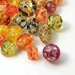 Resin Beads, Imitation Amber, Mixed Shapes, Mixed Color, 11~24x8~22mm, Hole: 2~3mm