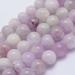 Chapelets de perles en kunzite naturelle, perles de spodumène, ronde, 5~5.5mm, Trou: 1mm, 16 pouce