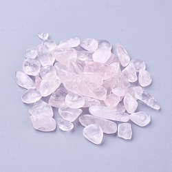 Naturale perle di quarzo rosa, tinto, non forato / Senza Buco, pezzo, 8~22x6~10x3~6mm, su 100 g / borsa